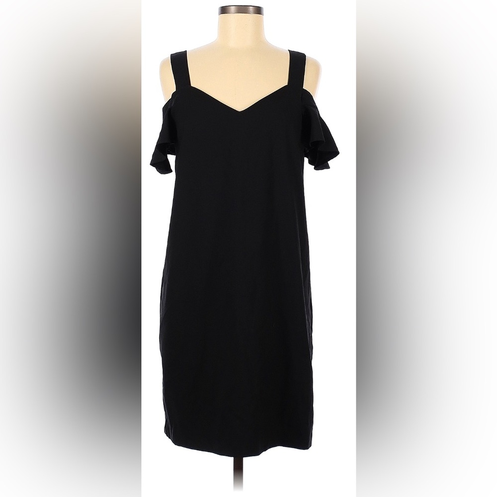 Banana Republic Black cold shoulder mini dress